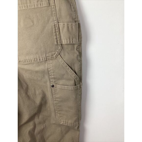 Duluth Trading Co Men's 42x30 Flex Fire Hose Carpenter Pants Tan - Picture 9 of 11